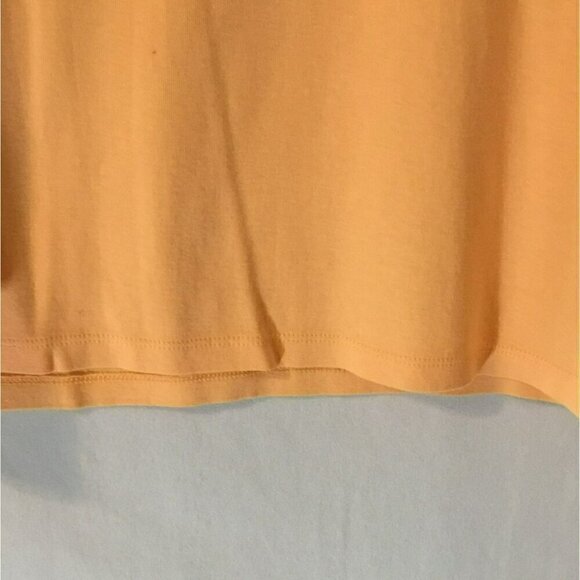 Charter Club Pima Cotton Luxury Tee Short Sleeve Crew Neck Women's Medium Orange - Picture 4 of 8